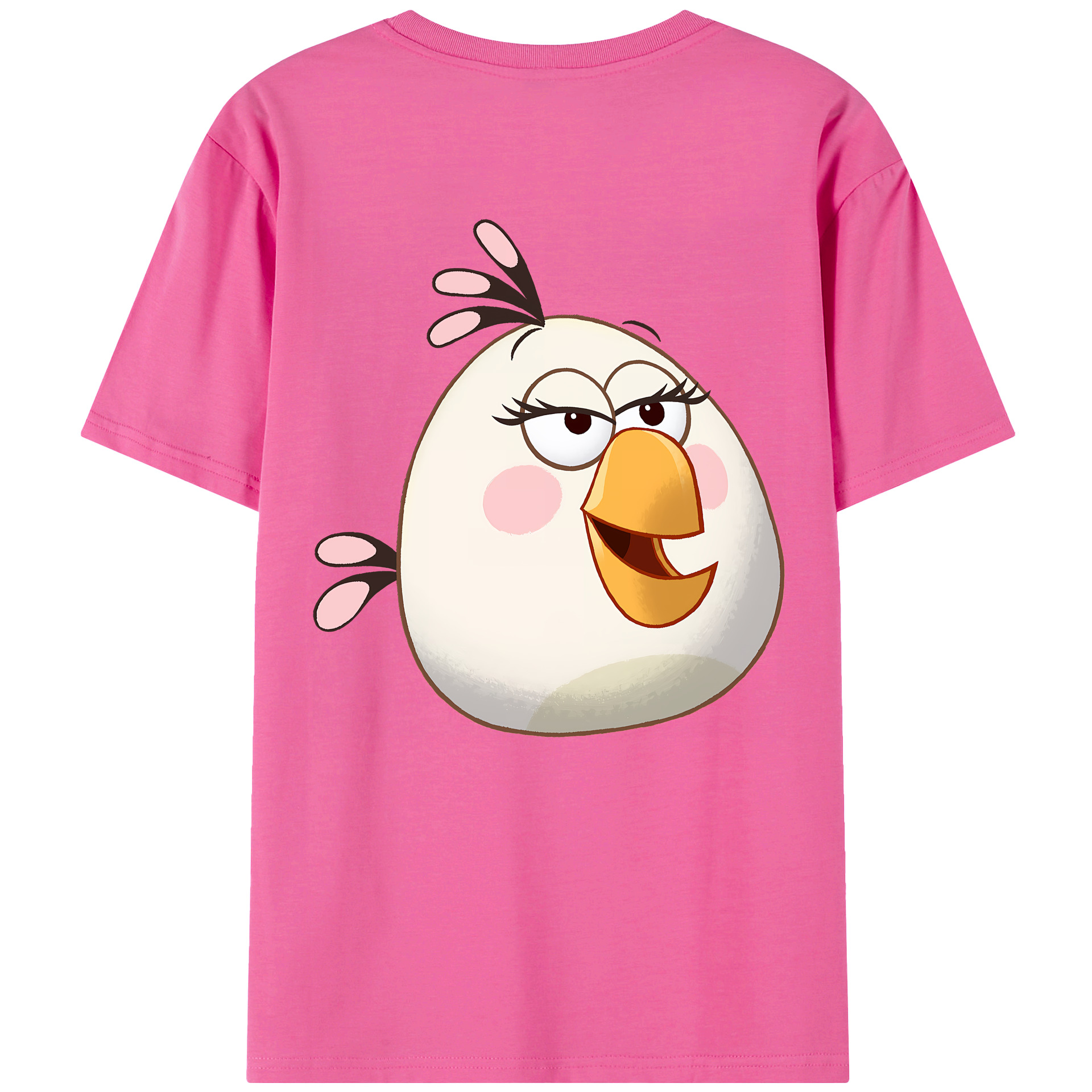 （画像用） Angry Birds アングリーバード レディース半袖Tシャツ(バックプリント)